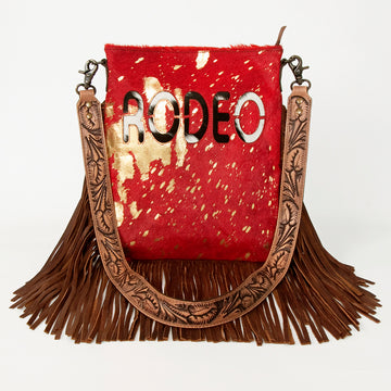 American Darling ADBGS192M Messenger Hair On Genuine Leather women bag western handbag purse